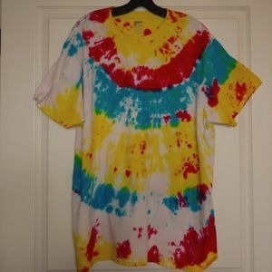 Retro Tie Dye Tee Men's XL Cotton
